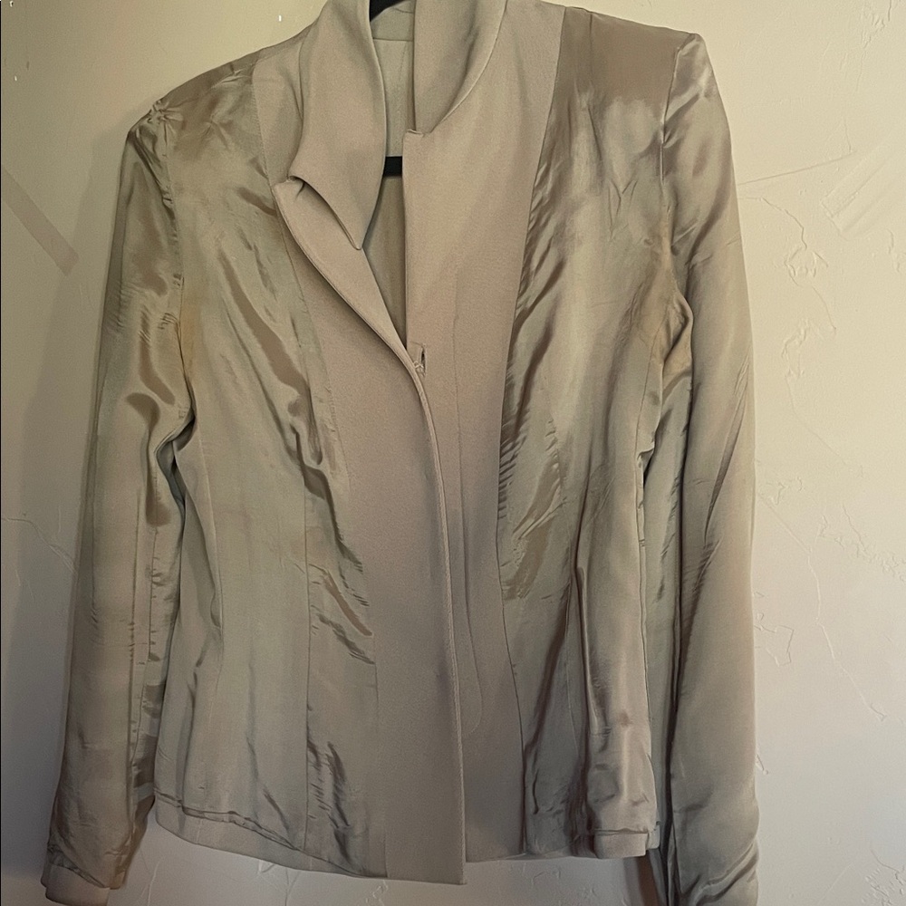 Kenar Beige Labelled Women's Jacket - Neutral Tan Tone - Picture 9 of 9